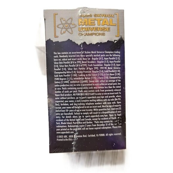 2022 Skybox Metal Universe Champions Blaster Box – 5 Packs - Picture 3 of 4